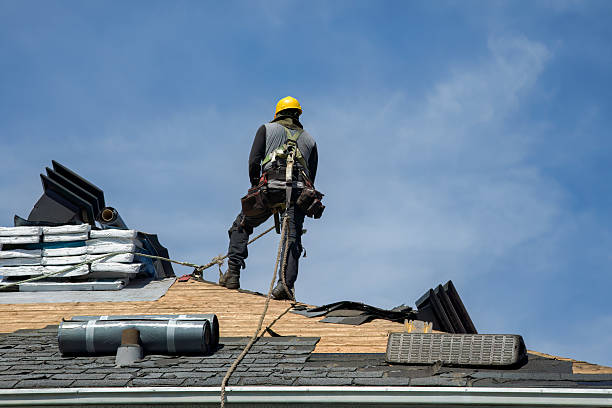 Professional Roof Replacement technician working in Ellsworth, MN
